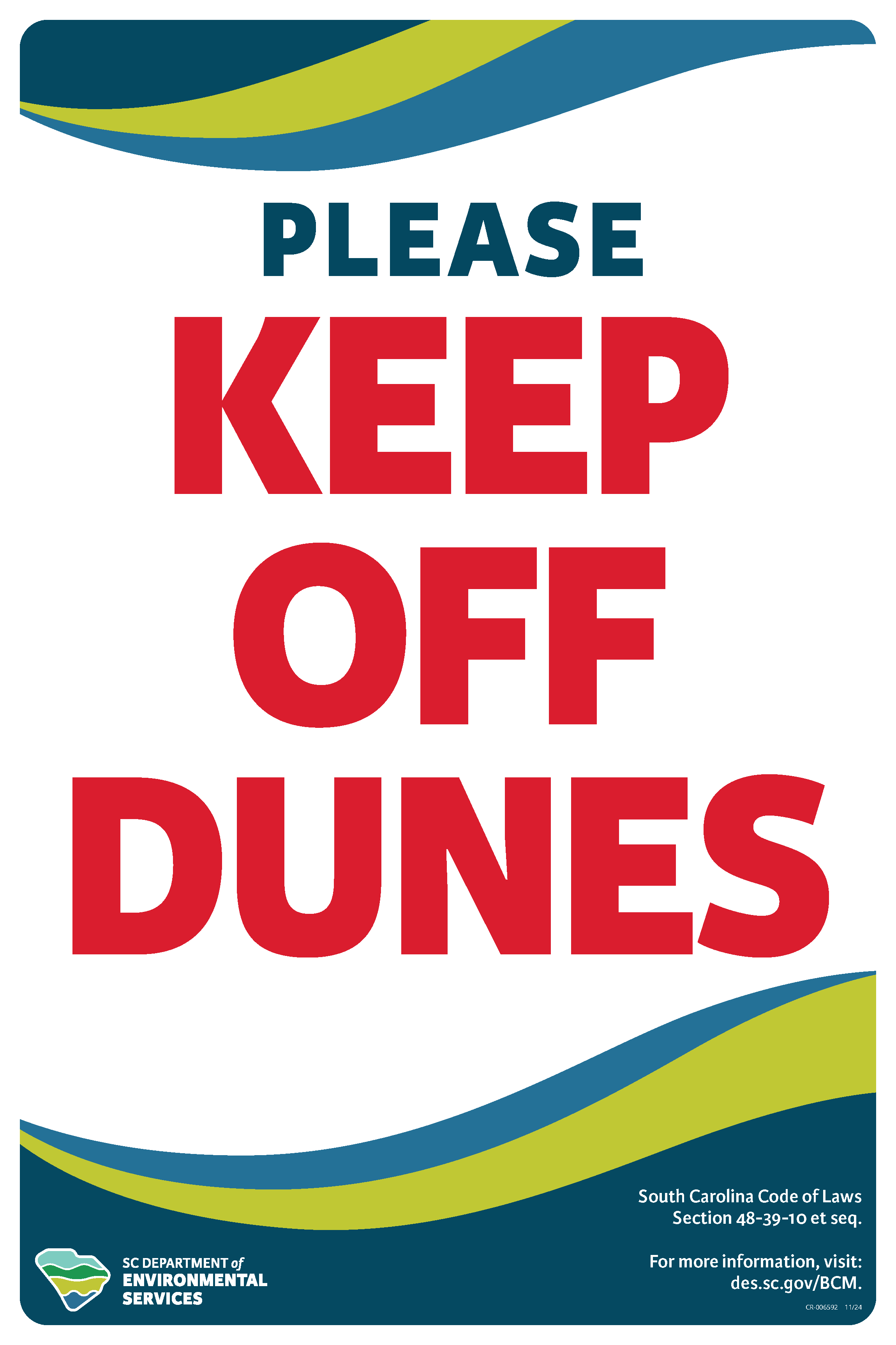 please keep off the dunes