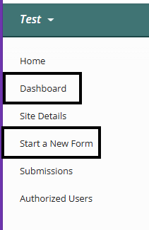 Image of ePermitting Menu