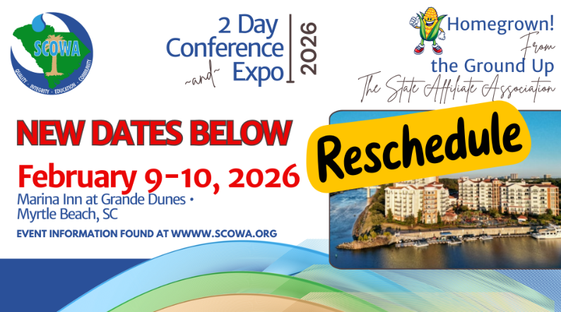 SCOWA Rescheduled